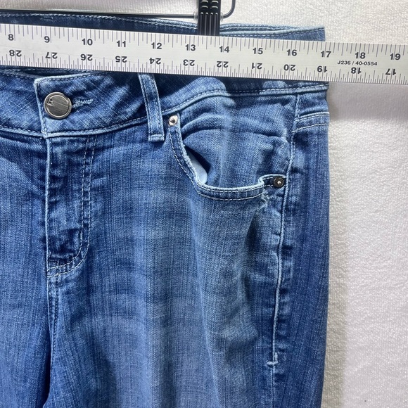 Lane Bryant Straight Leg Jeans Womens 14R Plus size Stretch Blue Denim 2061 - Picture 4 of 9